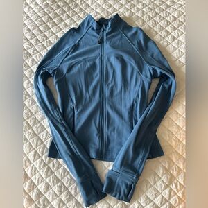 Lululemon blue cropped define jacket.